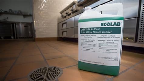 LmENTARY No-Rinse Drain and Floor Cleaner Sanitizer | Ecolab