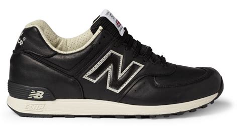 New Balance 576 Black Leather Sneakers - NEWS ONLINE