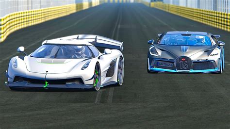 Koenigsegg Jesko Vs Bugatti Chiron Top Speed - Quick Comparison ...