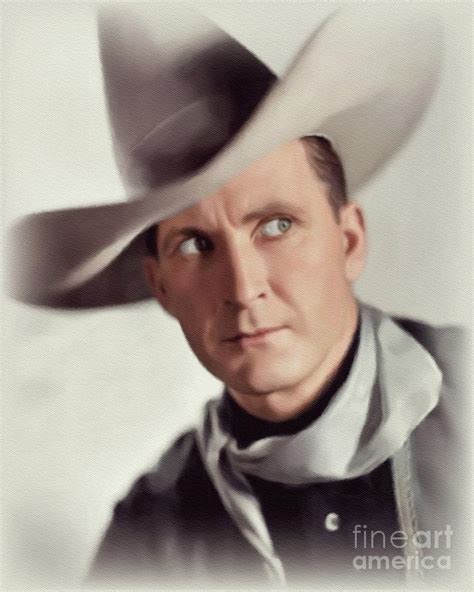 Tim McCoy, Actor Painting by John Springfield - Fine Art America