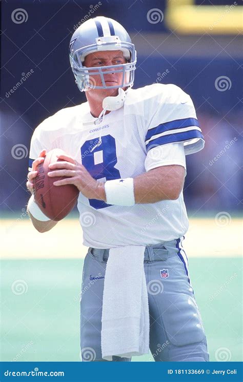 Troy Aikman, Dallas Cowboys Editorial Stock Image - Image of slide ...