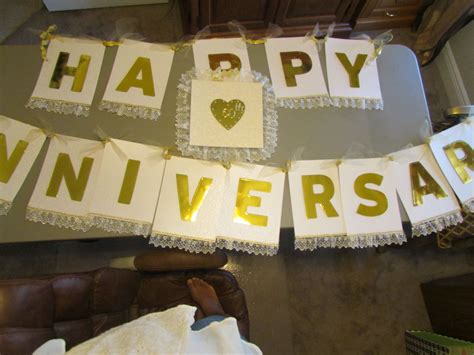 DIY happy anniversary banner | Anniversary diy, Anniversary banner, Wedding anniversary