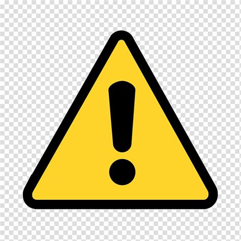 Yellow Warning Triangle Sign Warning Icon Transparent Background Png ...