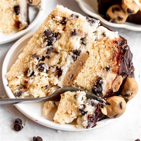 Chocolate Chip Cookie Dough Cake - Rich And Delish