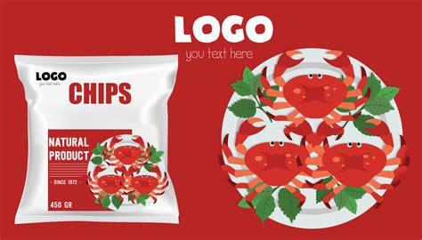 chips packaging template vector art colorful 19639349 Vector Art at ...