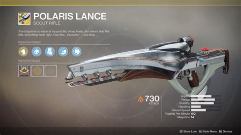 Polaris Lance - Destinypedia, the Destiny wiki