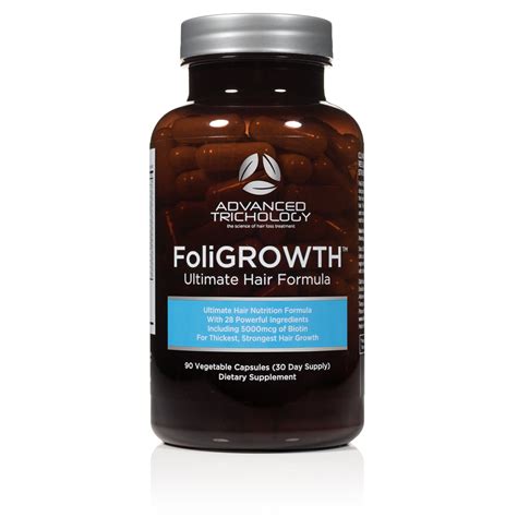 FoliGrowth Ultra Hair Growth Vitamin with high potency Biotin - Advanced Trichology