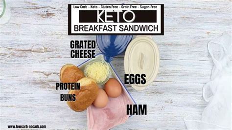 Easy Keto Breakfast Sandwich Recipe - Low Carb No Carb