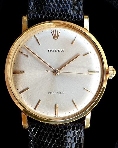 Rolex Precision 18K Solid Gold Near Mint Dress Watch - Farfo.com