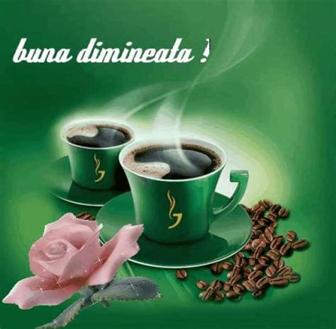 Buna Dimineata Cu Cafea Si Flori