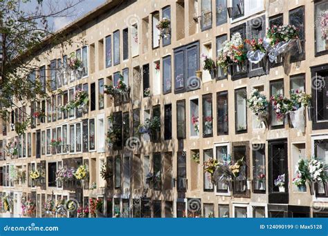 Multi-storey Columbarium With Flowers Editorial Photo | CartoonDealer ...