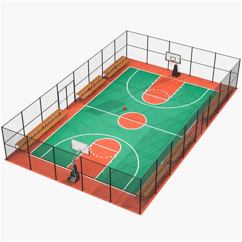 3D model Basketball Court 01 - TurboSquid 2048794