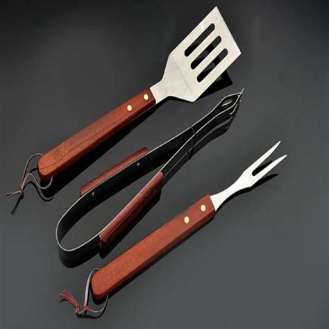 Three sets of medium outdoor barbecue accessories tool supplies barbecue set combination baking ...