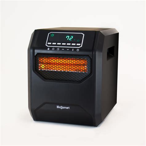 Lifesmart Medium Room 1,500-Watt 4-Element Infrared Heater with Remote ...