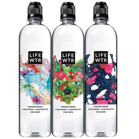 LIFEWTR Premium Purified Water, pH Balanced with Electrolytes For Taste ...