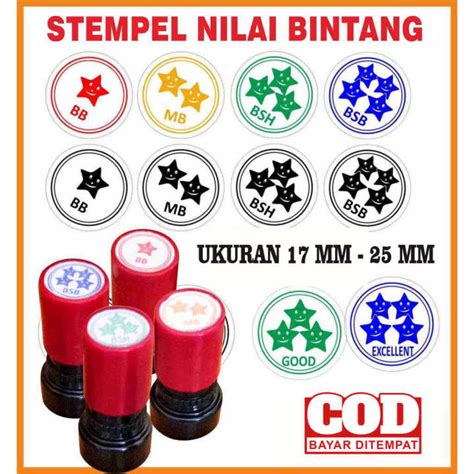 STEMPEL PENILAIAN STEMPEL ANAK STEMPEL LUCU STEMPEL UNIK STEMPEL WARNA STEMPEL FLAS STEMPEL GURU ...