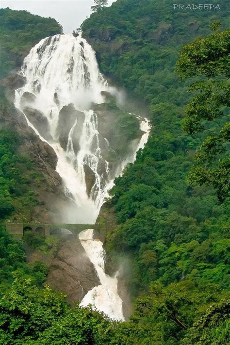 Dudhsagar Falls at Goa - Railway Track | Travel india beautiful places ...