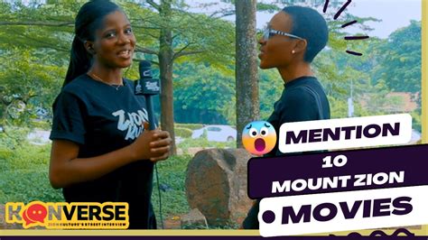 Name 10 MOUNT ZION MOVIES In 25 Secs with UI Students! || KONVERSE - YouTube