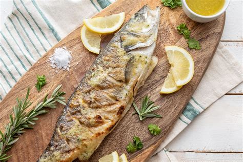 Grilled Branzino with Rosemary Vinaigrette Recipe