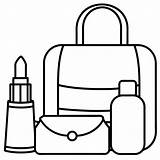 Cosmetic Element Outline For coloring pages Cosmetics Easy Coloring  sketch template