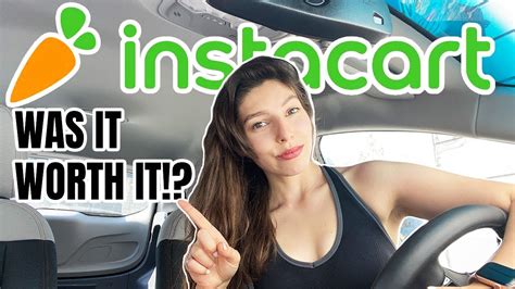 I tried Instacart as a driver/shopper - this is how much I made! - YouTube