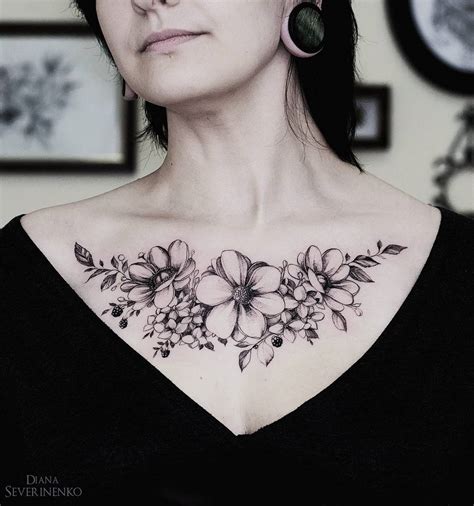 30 Chest Tattoos For Women That Draw Approving Eyes - Ritely