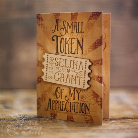 Personalised "A small token of my appreciation" Magnet Card - The ...