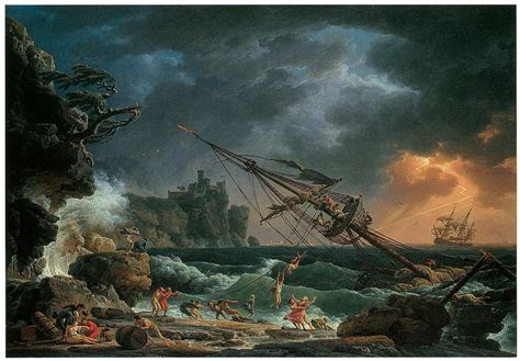 The Shipwreck Painting by Claude-Joseph Vernet - Fine Art America