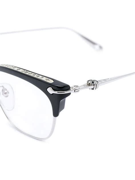 Chrome Hearts Square Frame Optical Glasses in Metallic - Lyst