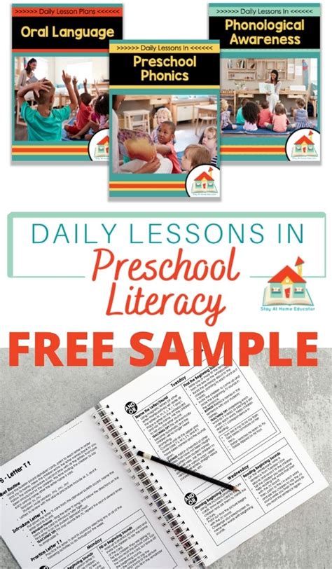 Preschool Literacy Lesson Plans - Stay At Home Educator