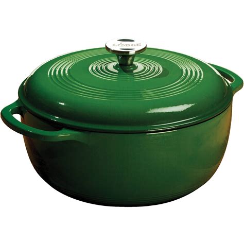 Lodge Enameled Cast Iron 6 Quart Dutch Oven, Green, EC6D53 | eBay