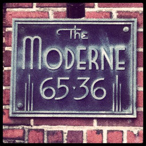 The Moderne - vintage NYC apartment building sign - built 1941 (looks ...