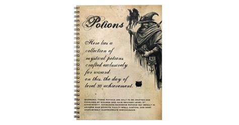 Wizard Drink Recipe Potion Book | Zazzle