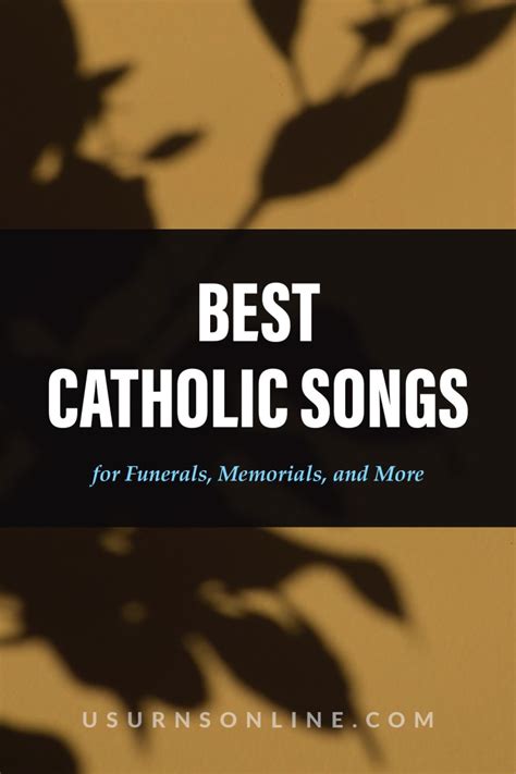 50+ Beautiful Catholic Funeral Songs & Sacred Music » US Urns Online