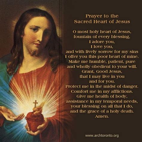 Prayer to the Sacred Heart - Redemptoristine Sisters, Dublin Ireland | Heart of jesus, Jesus ...