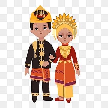 Pasangan Pengantin Wilayah Aceh Indonesia, Pasangan Pengantin, Ilustrasi Pernikahan, Bahasa ...