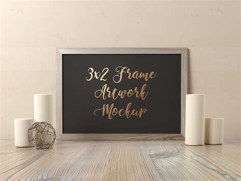 3x2 Frame Artwork Mockup | Print Templates ~ Creative Market