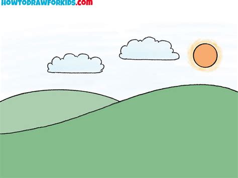 hills drawing lesson | Drawing tutorial easy, Drawing tutorials for kids, Easy drawings