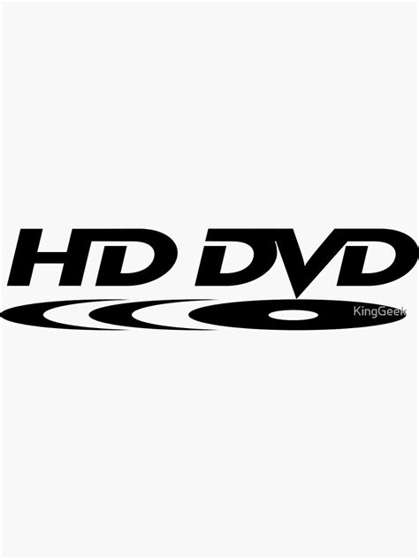 "HD DVD" Sticker for Sale by KingGeek | Redbubble