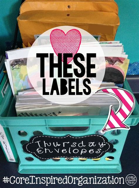 Love these classroom organization labels! Easy-to-read chalkboard theme ...