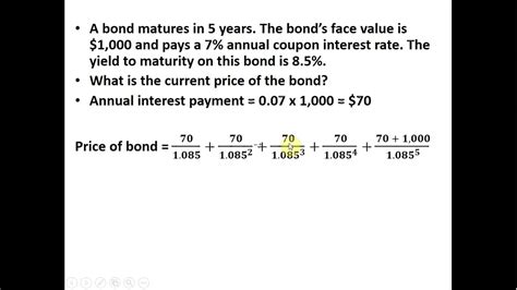 Current bond price formula - GrantEshita