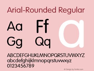 Arial-Rounded Font|Arial-Rounded 1.0 Font-TTF Font/Sans-serif Font-Fontke.com For Mobile