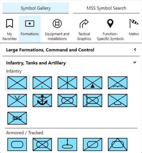 Symbol Gallery | map.army Documentation