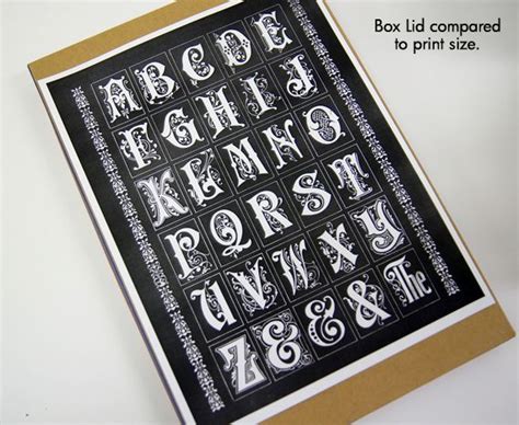 Alphabet Box Art and Free Printable | Box art, Typography alphabet, Alphabet