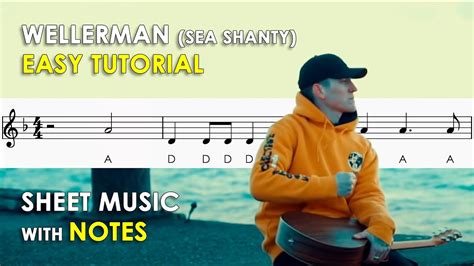 Wellerman (Sea Shanty) | Sheet Music with Easy Notes for Recorder, Violin Tutorial | Nathan ...