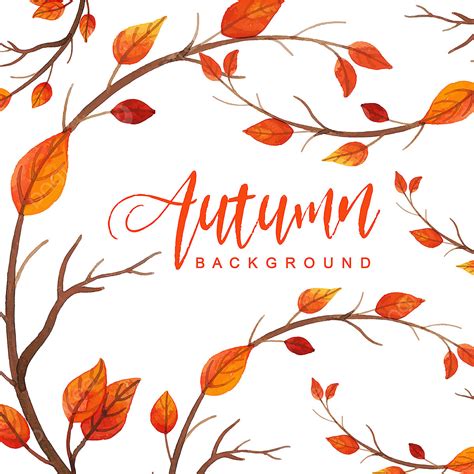 Watercolor Autumn Leaves PNG Transparent, Beautiful Watercolor Autumn Leaves Background, Paint ...