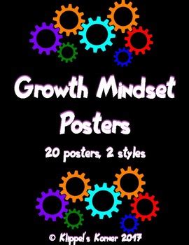 Growth Mindset Posters by Klippel's Korner | Teachers Pay Teachers