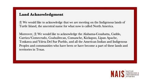 Land Acknowledgement | Native American and Indigenous Studies | Liberal Arts | UT - Austin