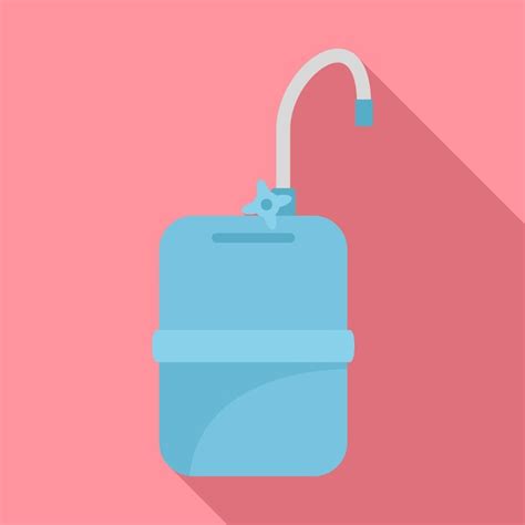 Premium Vector | Mobile water tank tap icon flat illustration of mobile ...