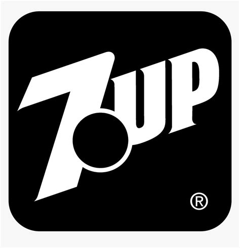 7up Logo Black And White - 7up Logo Vector, HD Png Download - kindpng